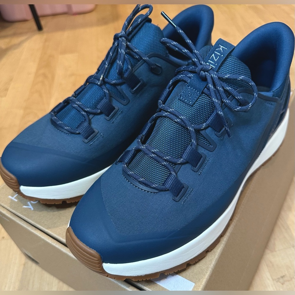 New KIZIK Wasatch Tidepool blue Easy Slip In Sneakers Shoes Men 12 Women's 13.5